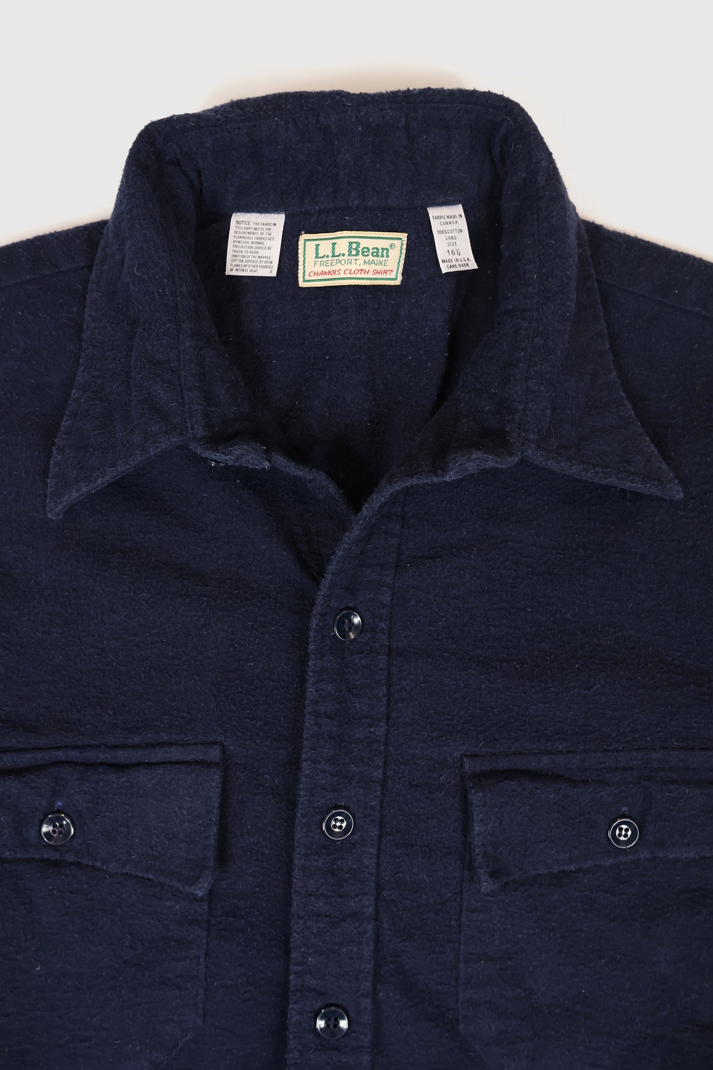 Vintage L.L. Bean Flannel Button-Down Shirt Image 2