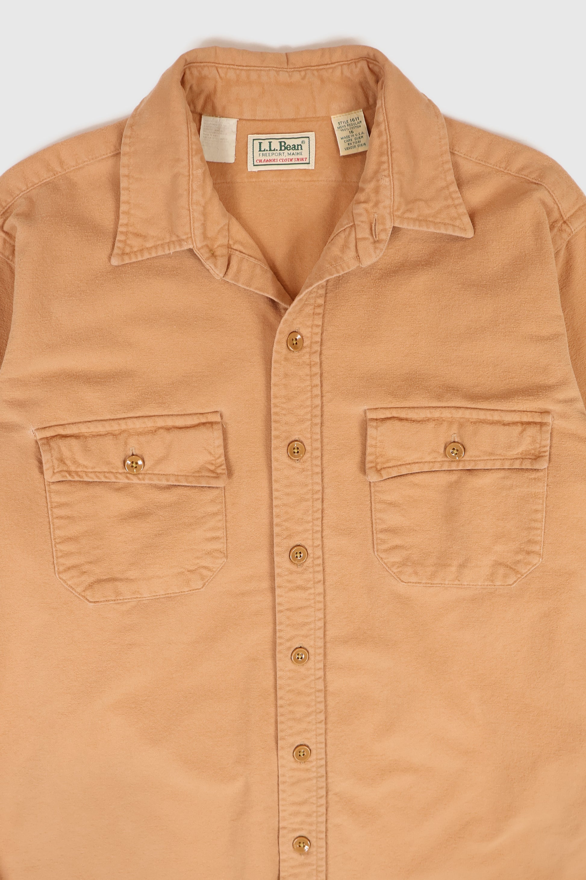 Vintage L.L. Bean Flannel Button-Down Shirt Image 1