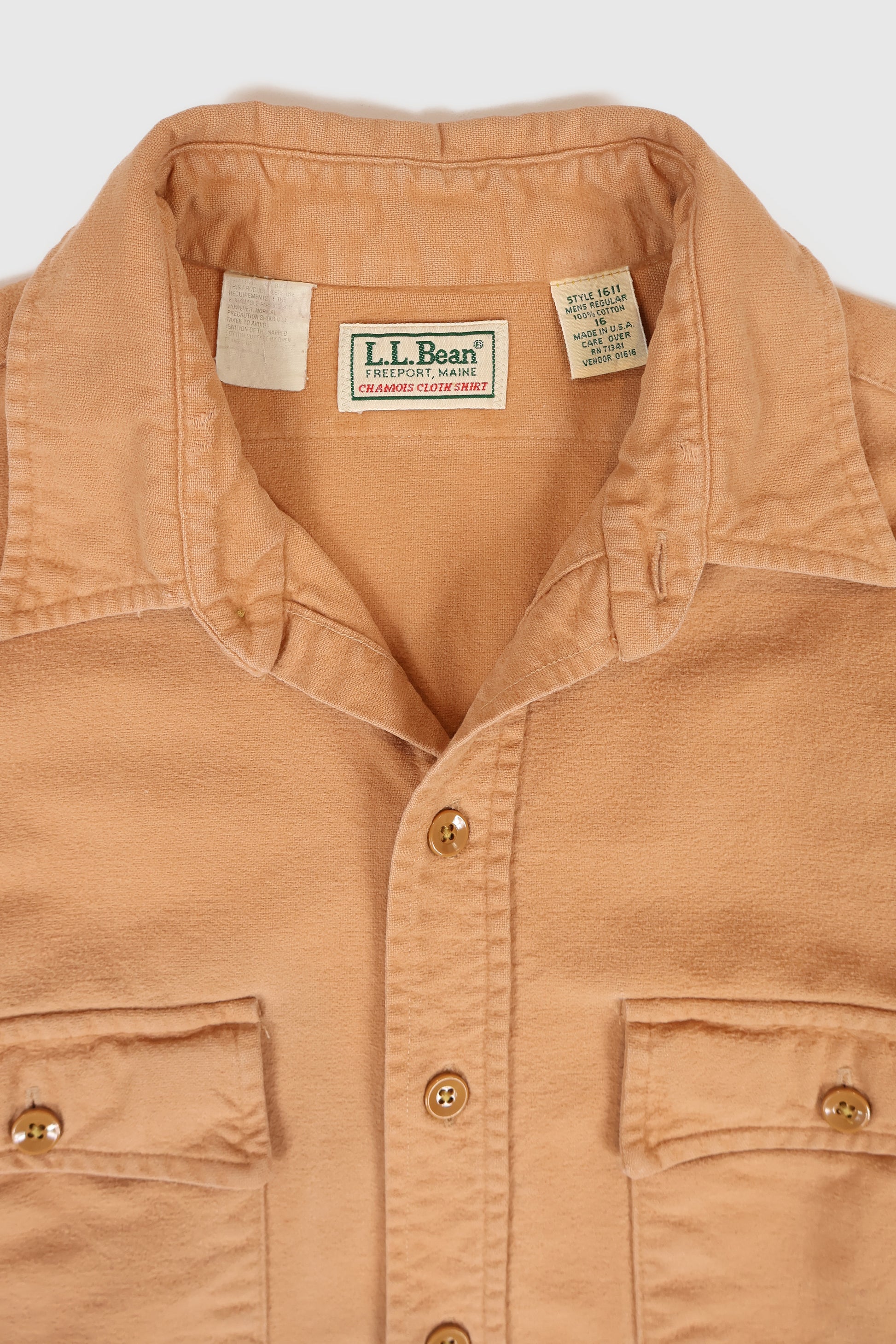 Vintage L.L. Bean Flannel Button-Down Shirt Image 2