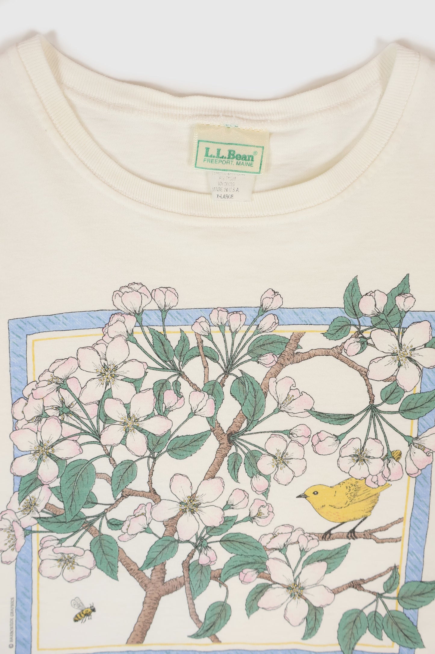 Vintage L.L. Bean Apple Blossom Tee Image 2
