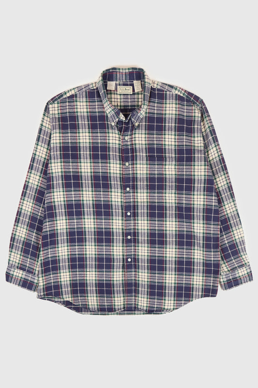 Vintage L.L. Bean Plaid Button-Down Shirt Image 0