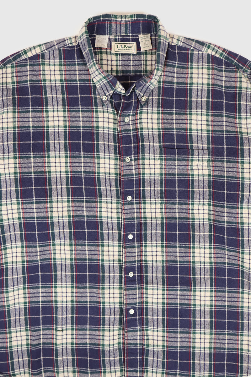 Vintage L.L. Bean Plaid Button-Down Shirt