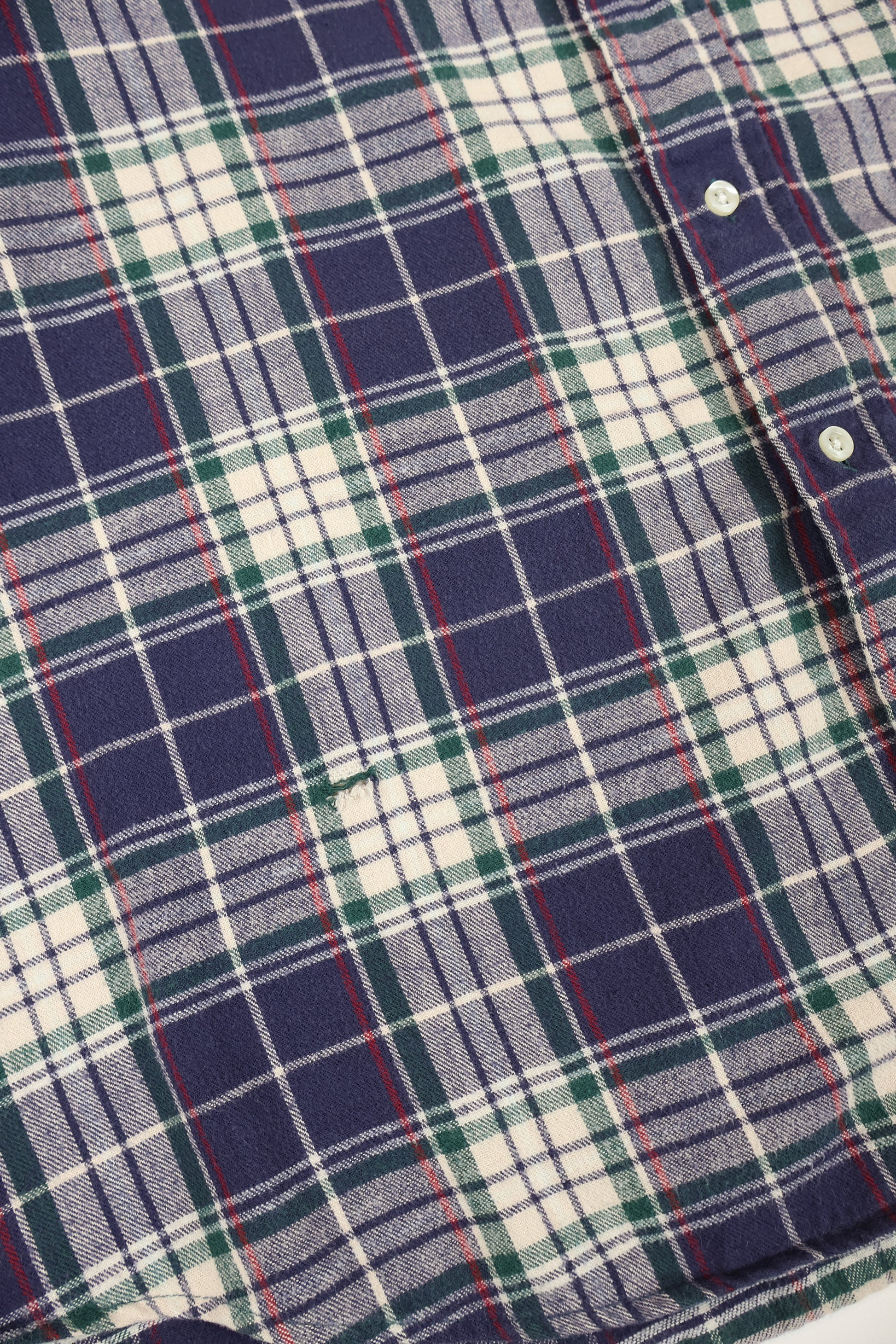 Vintage L.L. Bean Plaid Button-Down Shirt Image 3