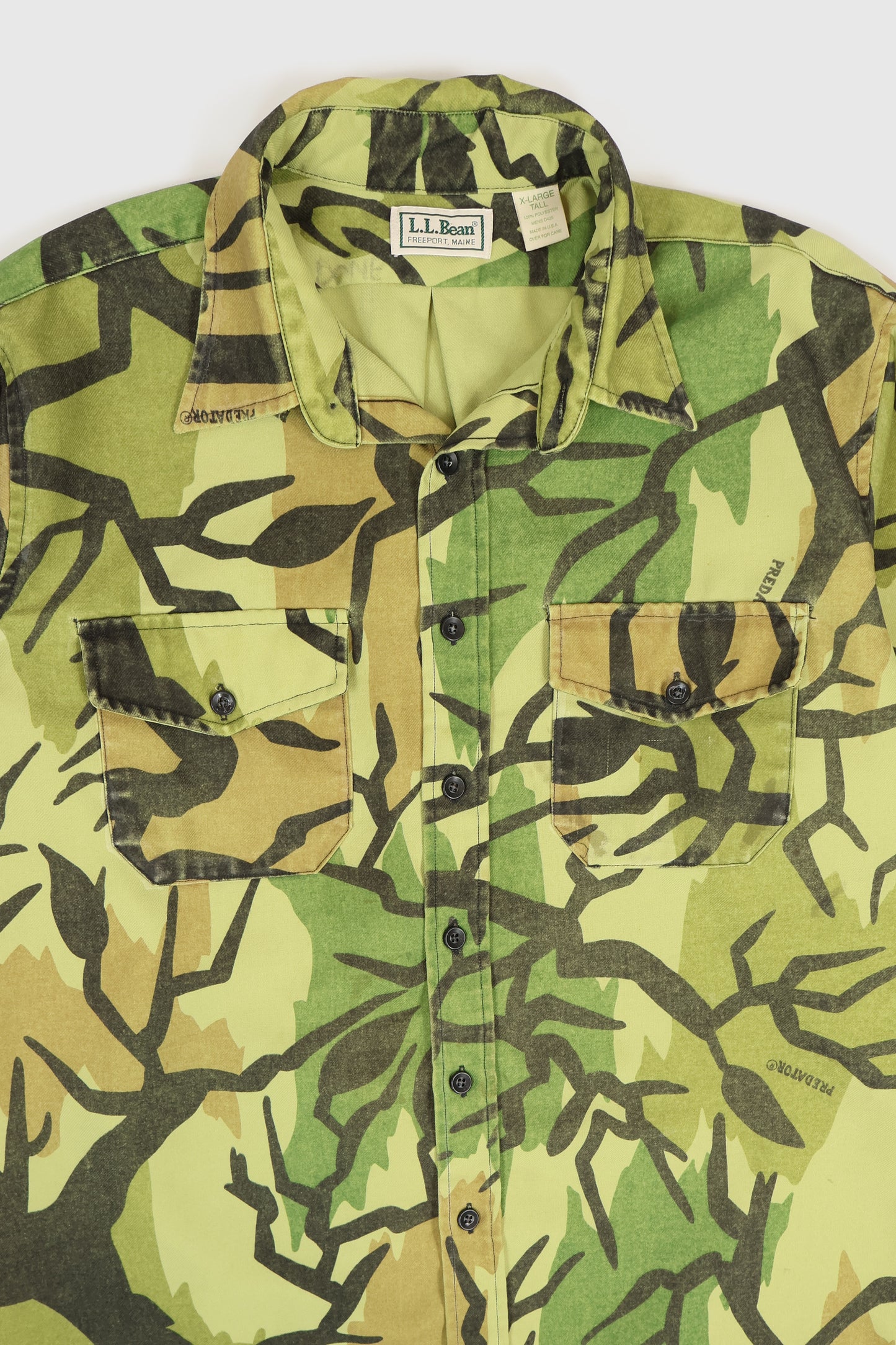 Vintage L.L. Bean Camo Button-Down Shirt Image 1