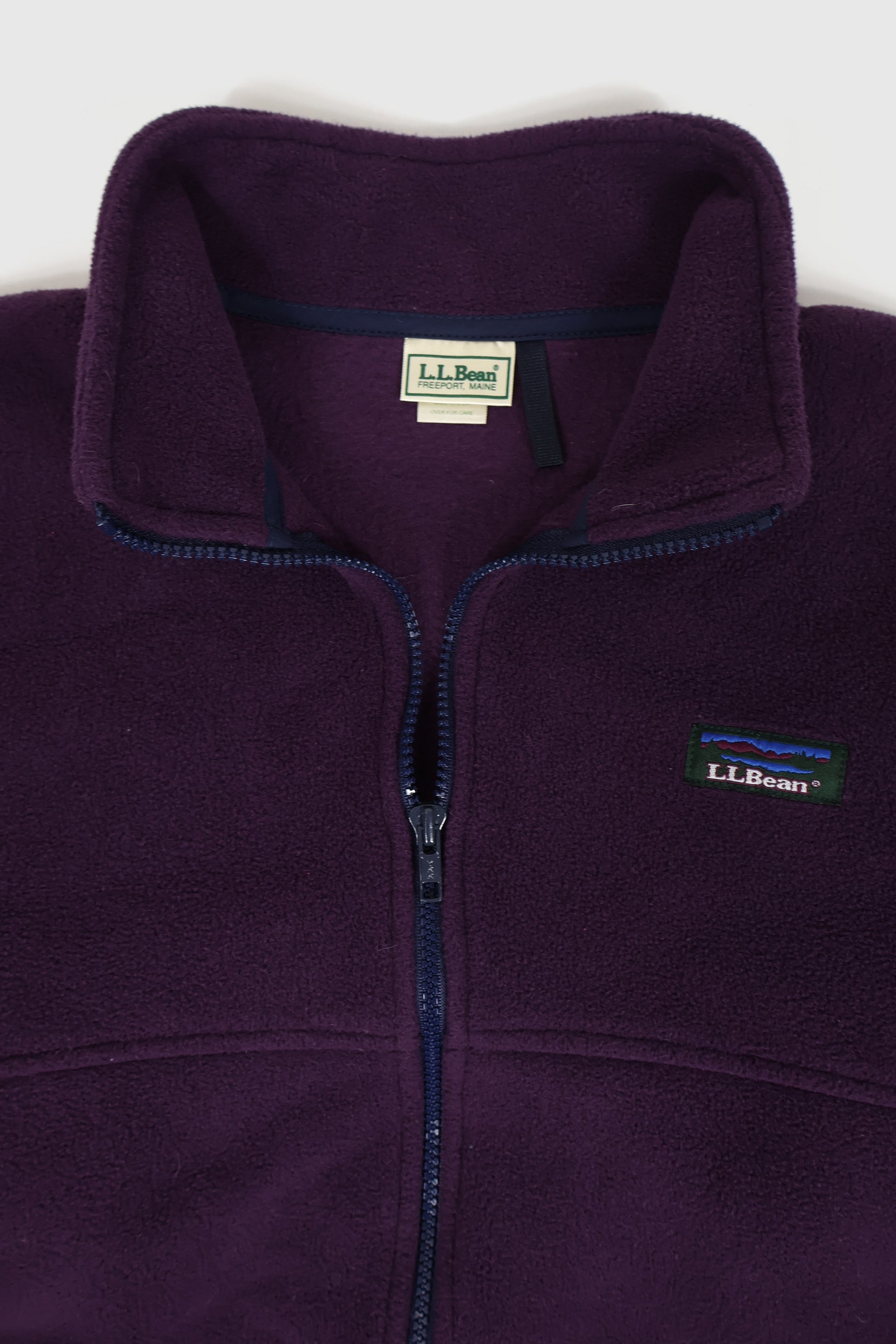 Vintage L.L. Bean Full Zip Fleece Jacket Image 2