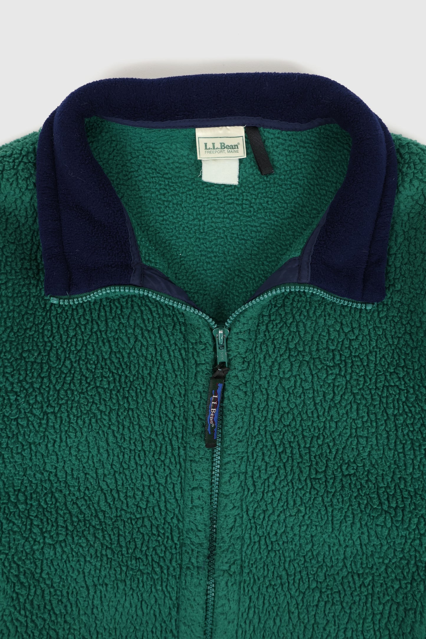 Vintage L.L. Bean Full Zip Fleece Jacket Image 2