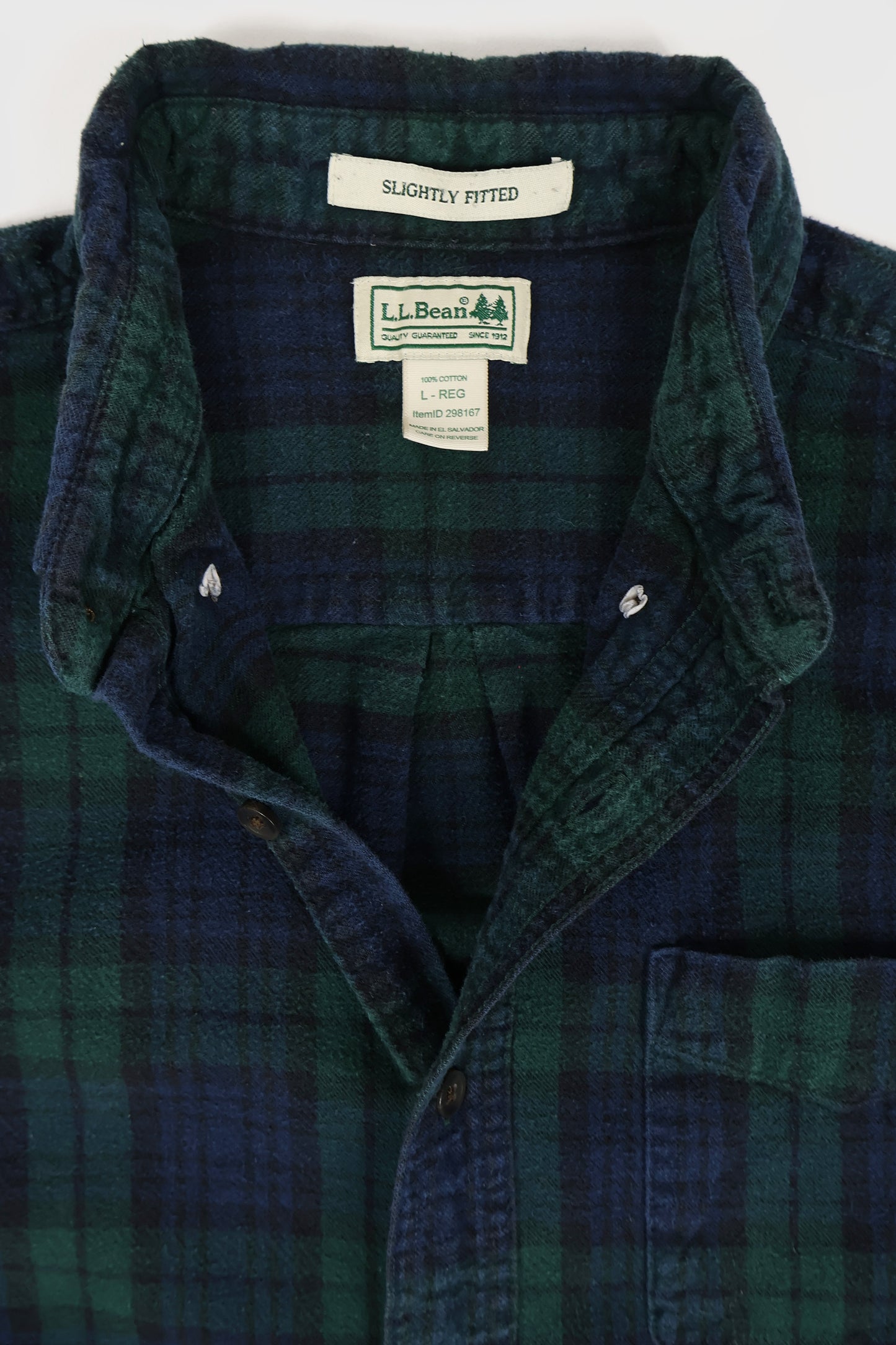 Vintage L.L. Bean Flannel Button-Down Shirt Image 2