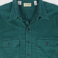 Vintage L.L. Bean Green Flannel Button-Down Shirt