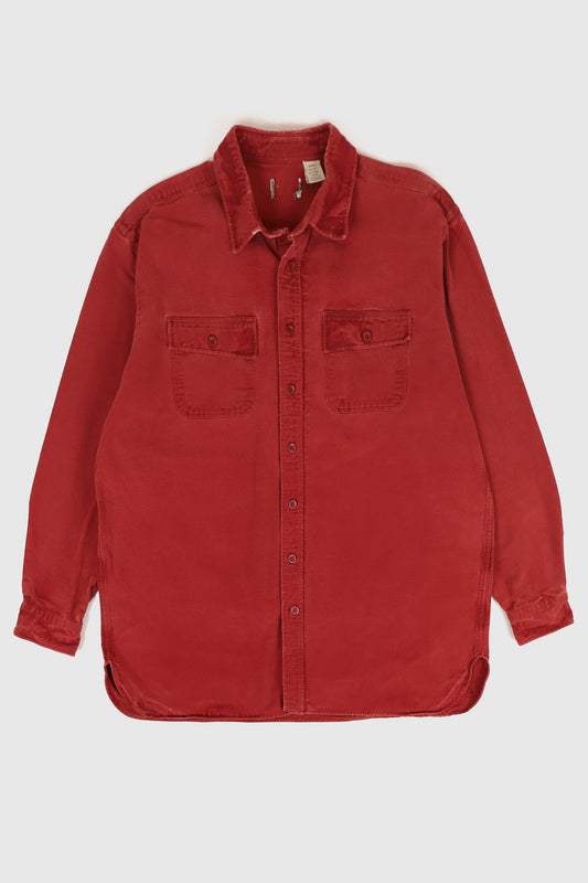 Vintage L.L. Bean Frayed Button-Down Shirt Image 0