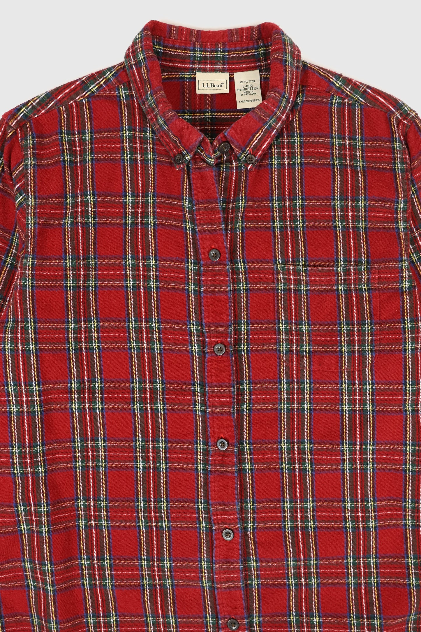 Vintage L.L. Bean Flannel Button-Down Shirt Image 1