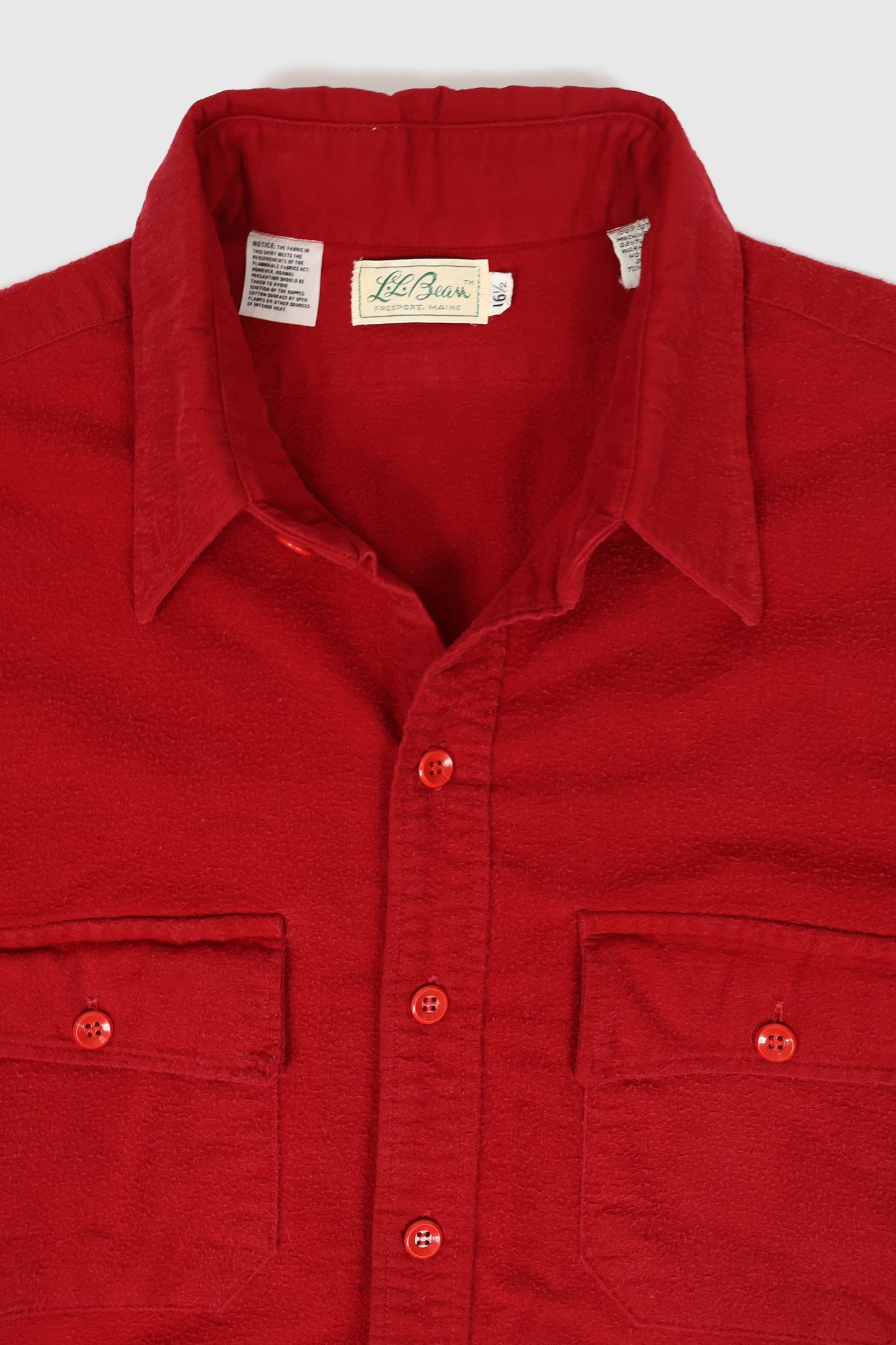 Vintage L.L. Bean Flannel Button-Down Shirt Image 2