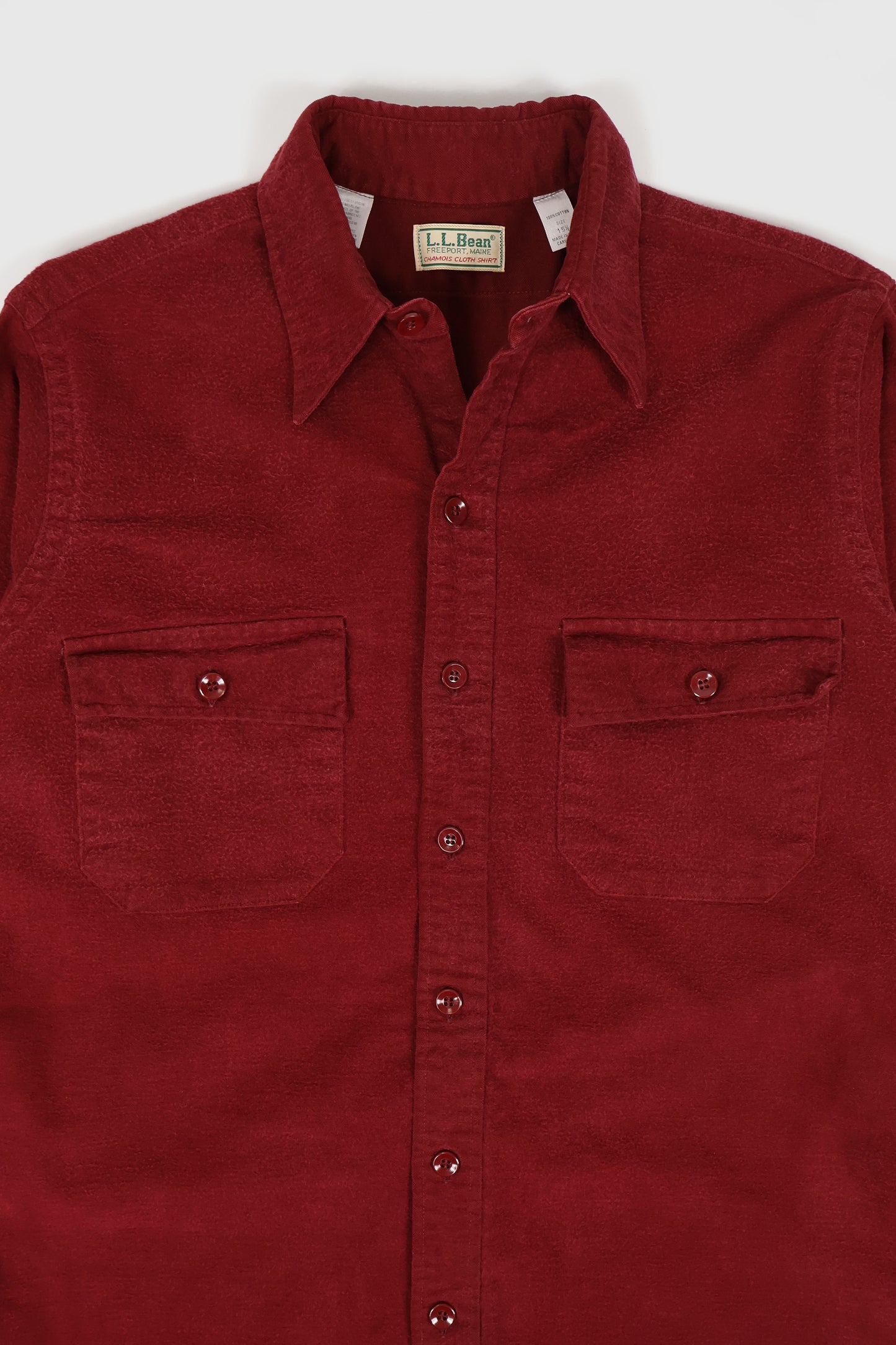 Vintage L.L. Bean Flannel Button-Down Shirt Image 1