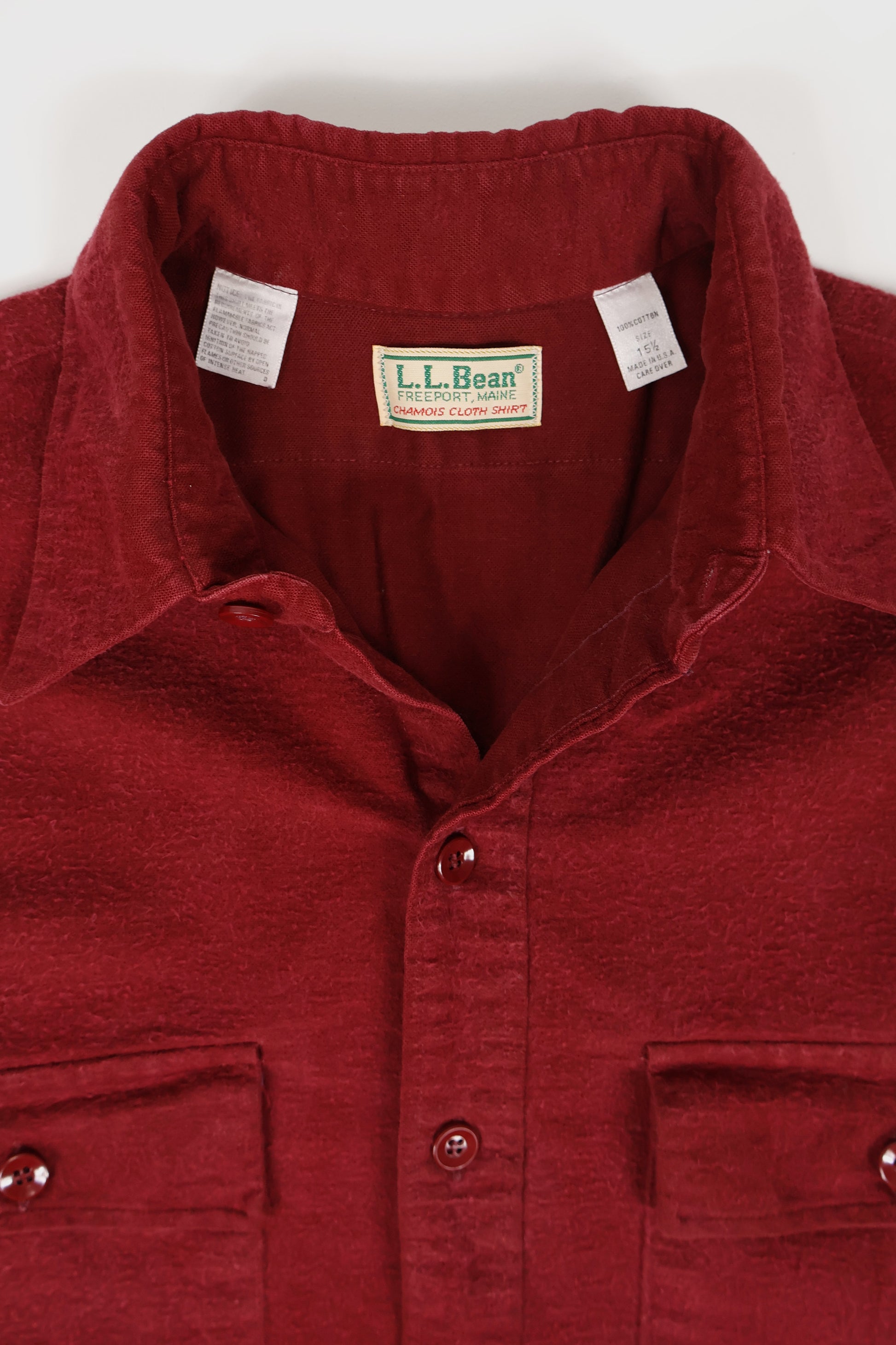 Vintage L.L. Bean Flannel Button-Down Shirt Image 2