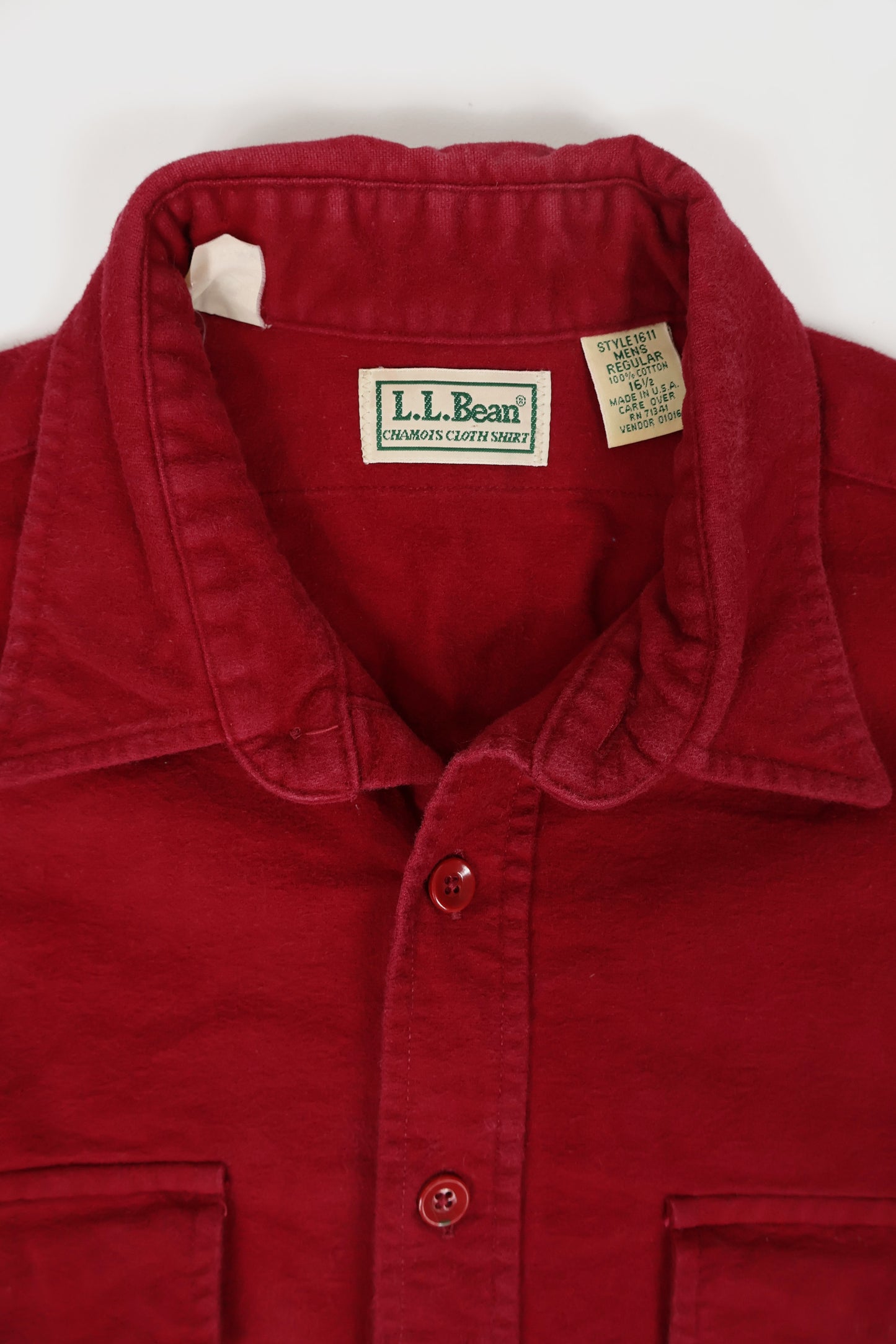 Vintage L.L. Bean Flannel Button-Down Shirt 02 Image 2