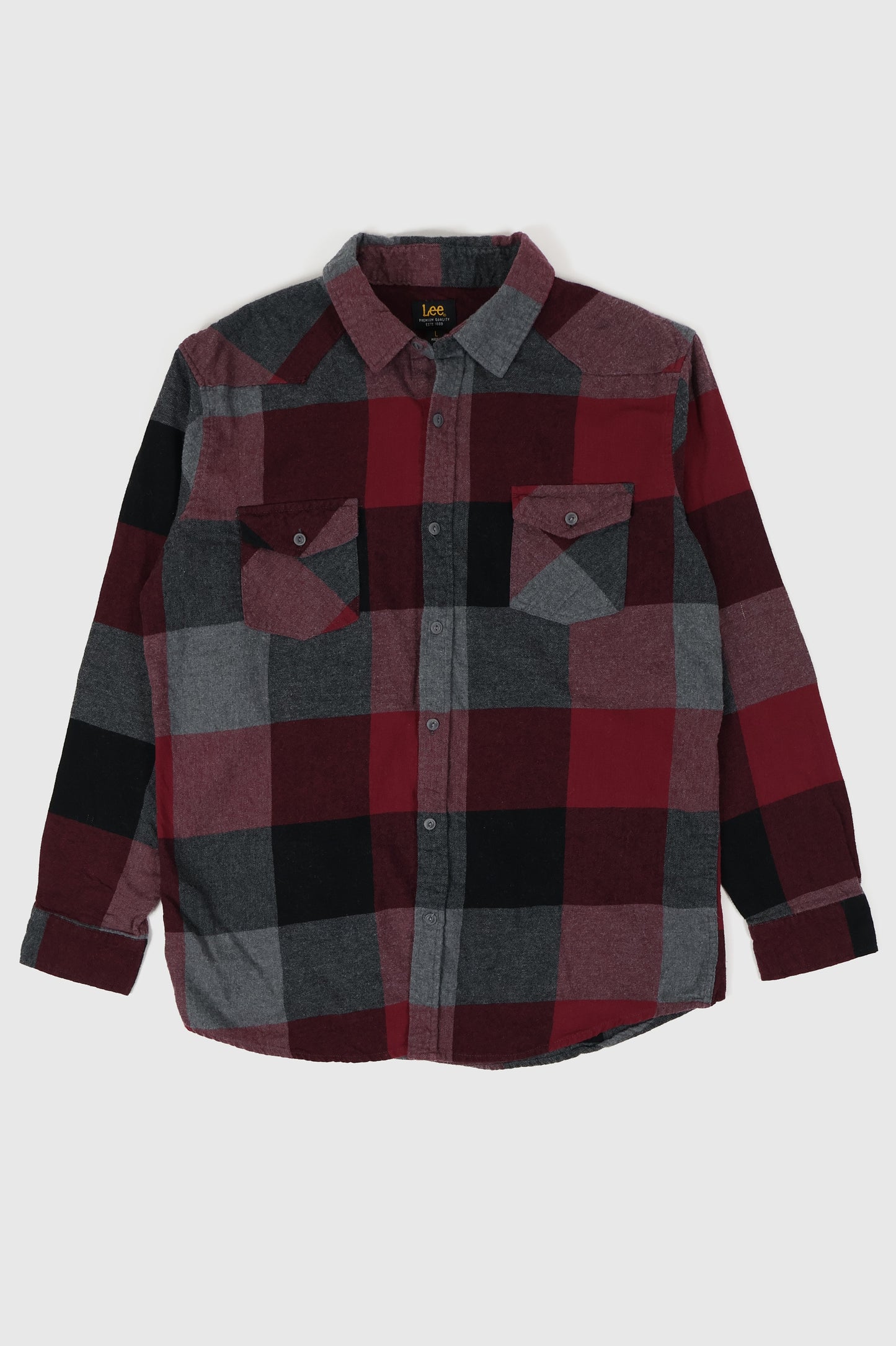 Vintage Lee Flannel Button-Down Shirt Image 0