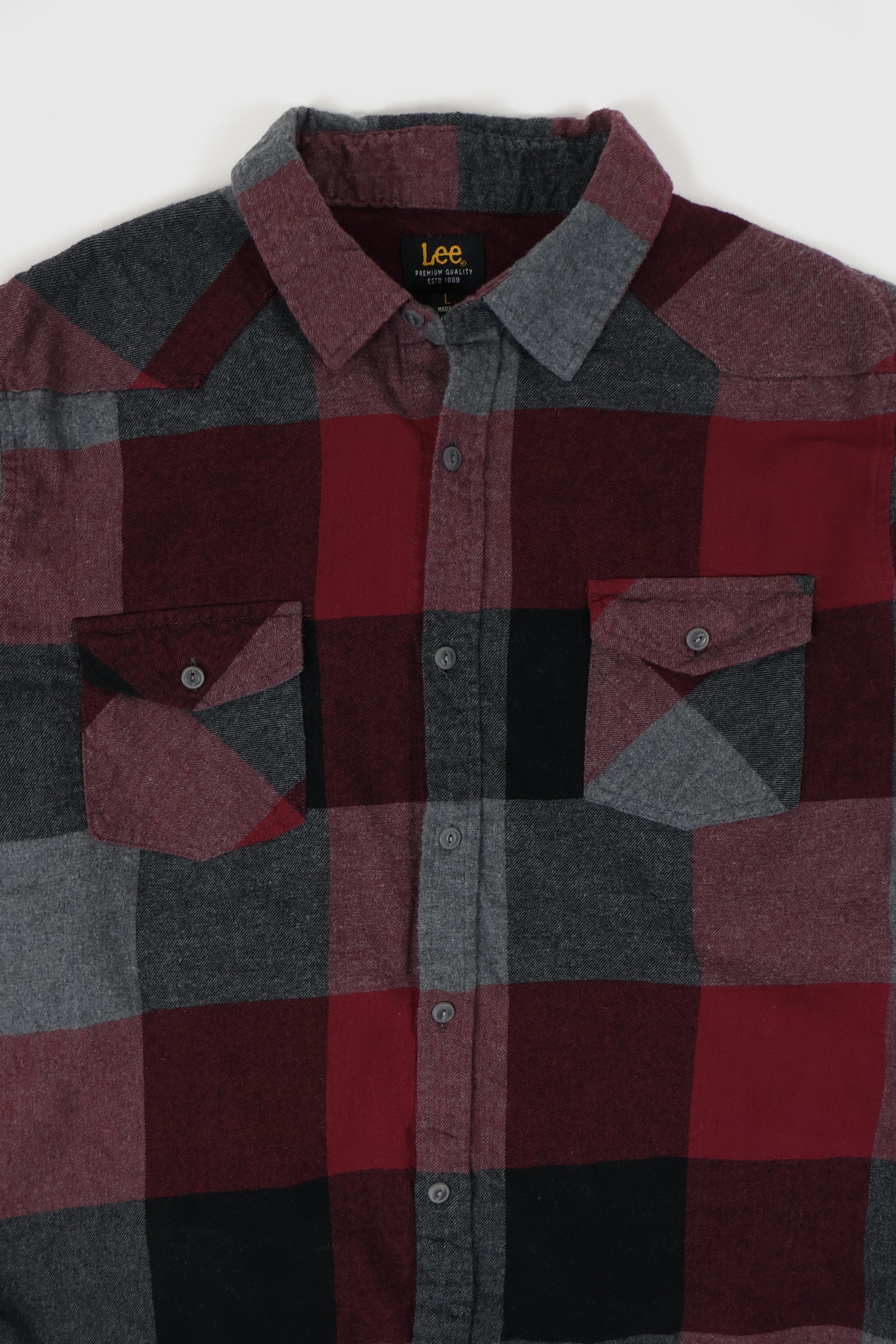 Vintage Lee Flannel Button-Down Shirt Image 1