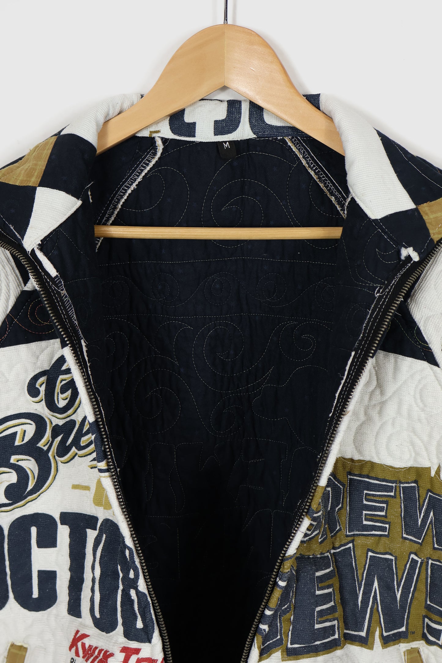 Reworked Milwaukee Brewers Full Zip Jacket