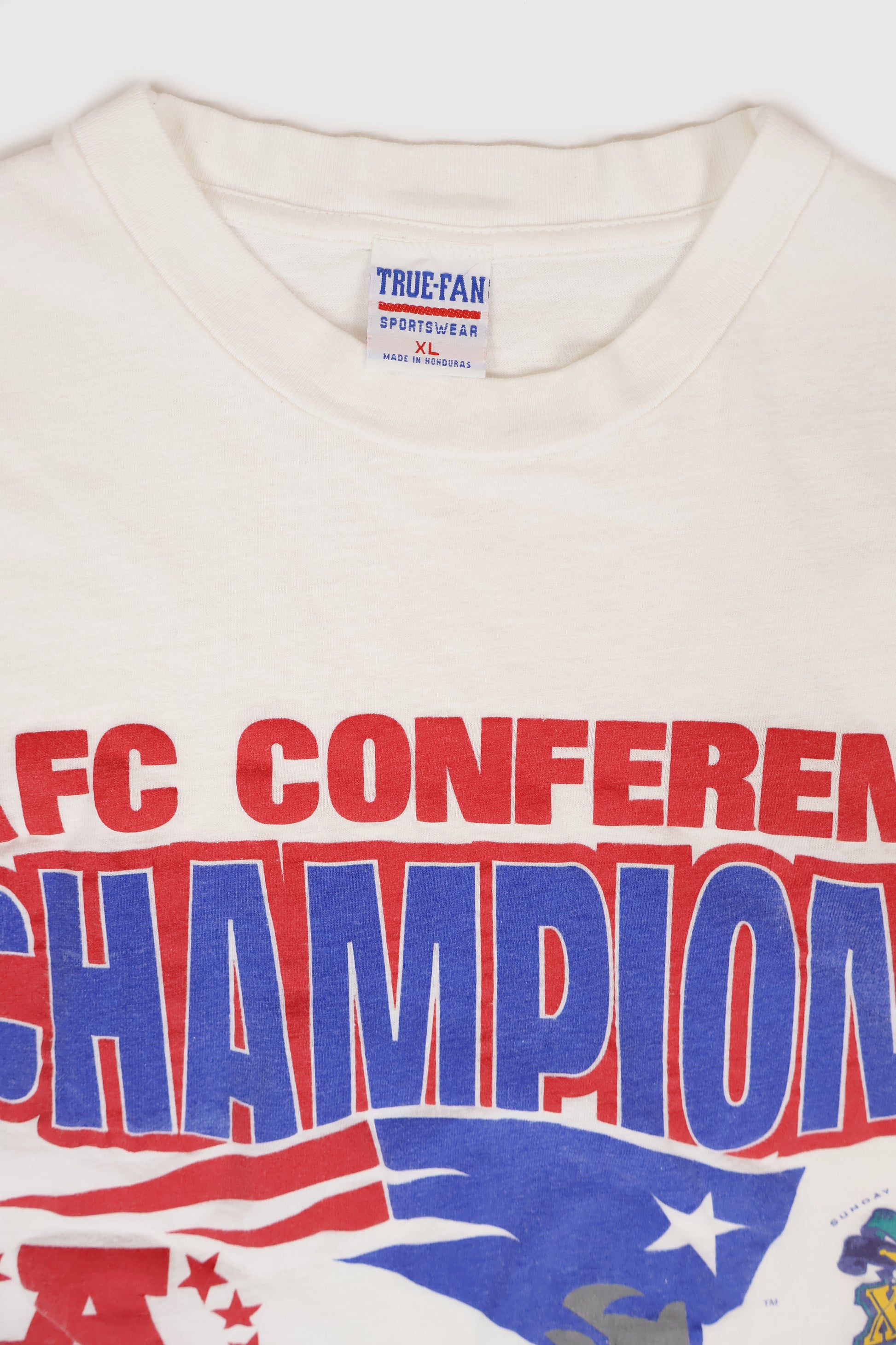 Vintage New Enland Patriots Super Bowl XXXI AFC Champions Tee Image 2