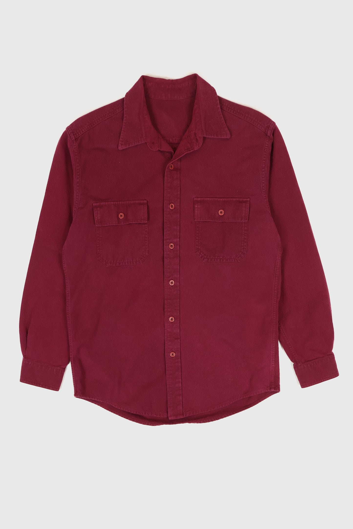Vintage Red Flannel Button-Down Shirt Image 0