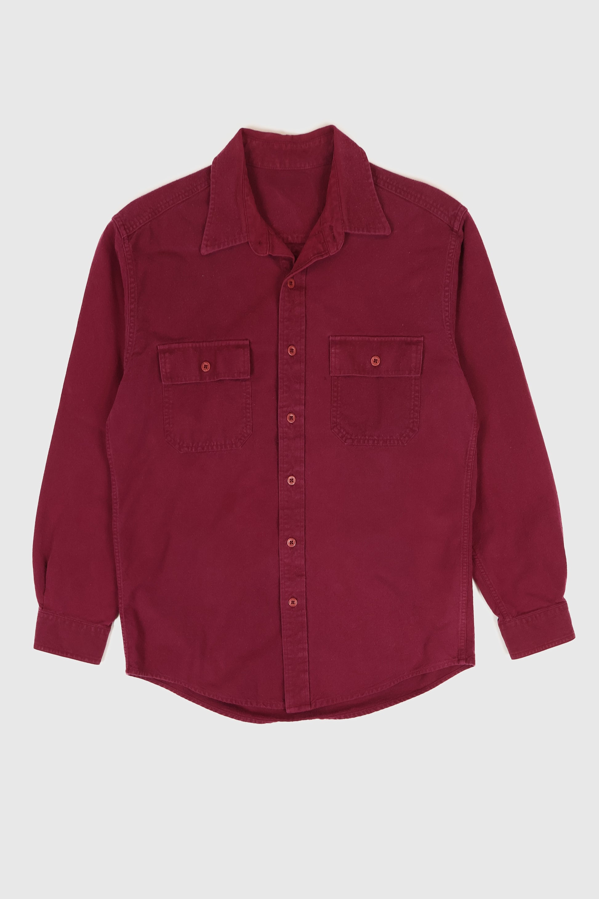 Vintage Red Flannel Button-Down Shirt Image 0