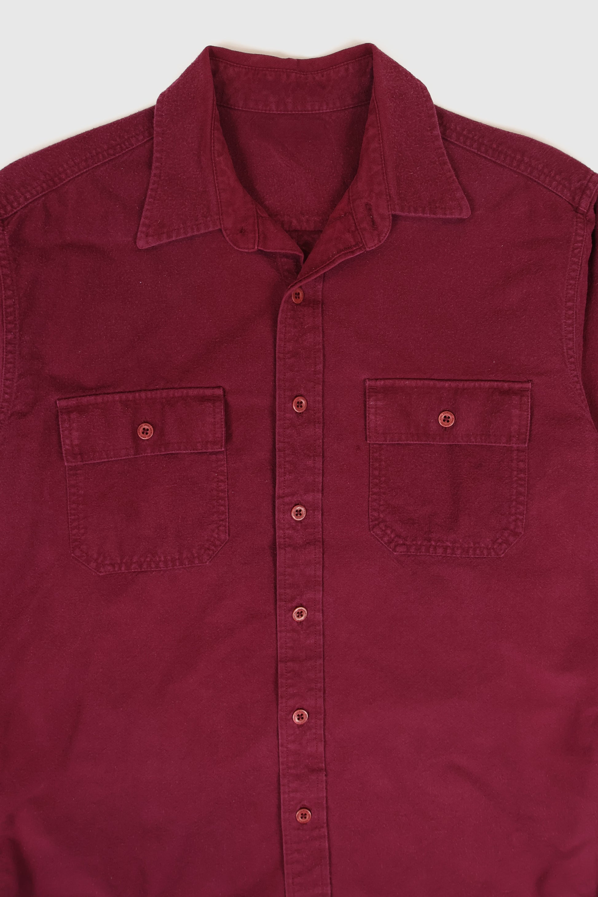 Vintage Red Flannel Button-Down Shirt Image 1
