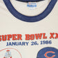 Vintage 1986 Super Bowl XX Threadbare Ringer Tee Image 2