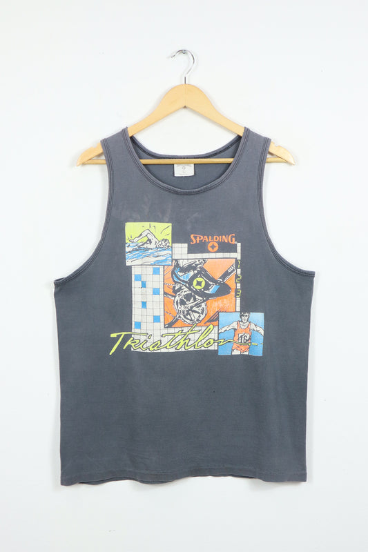 Vintage Spalding Triathlon Tank Top