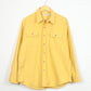 Yellow Flannel Button-Down Shirt
