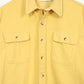 Yellow Flannel Button-Down Shirt