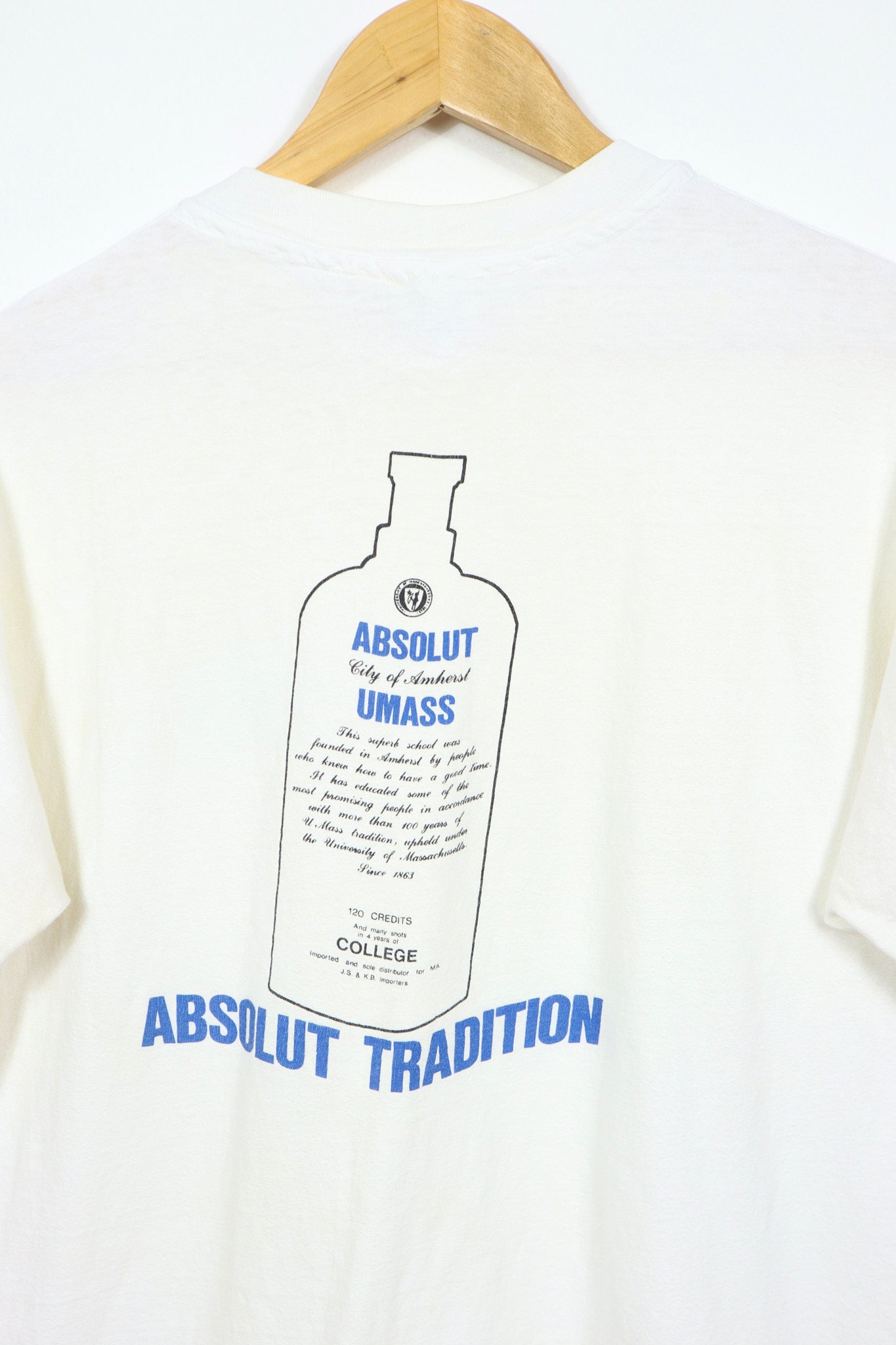 Vintage UMass Absolut Tradition Tee