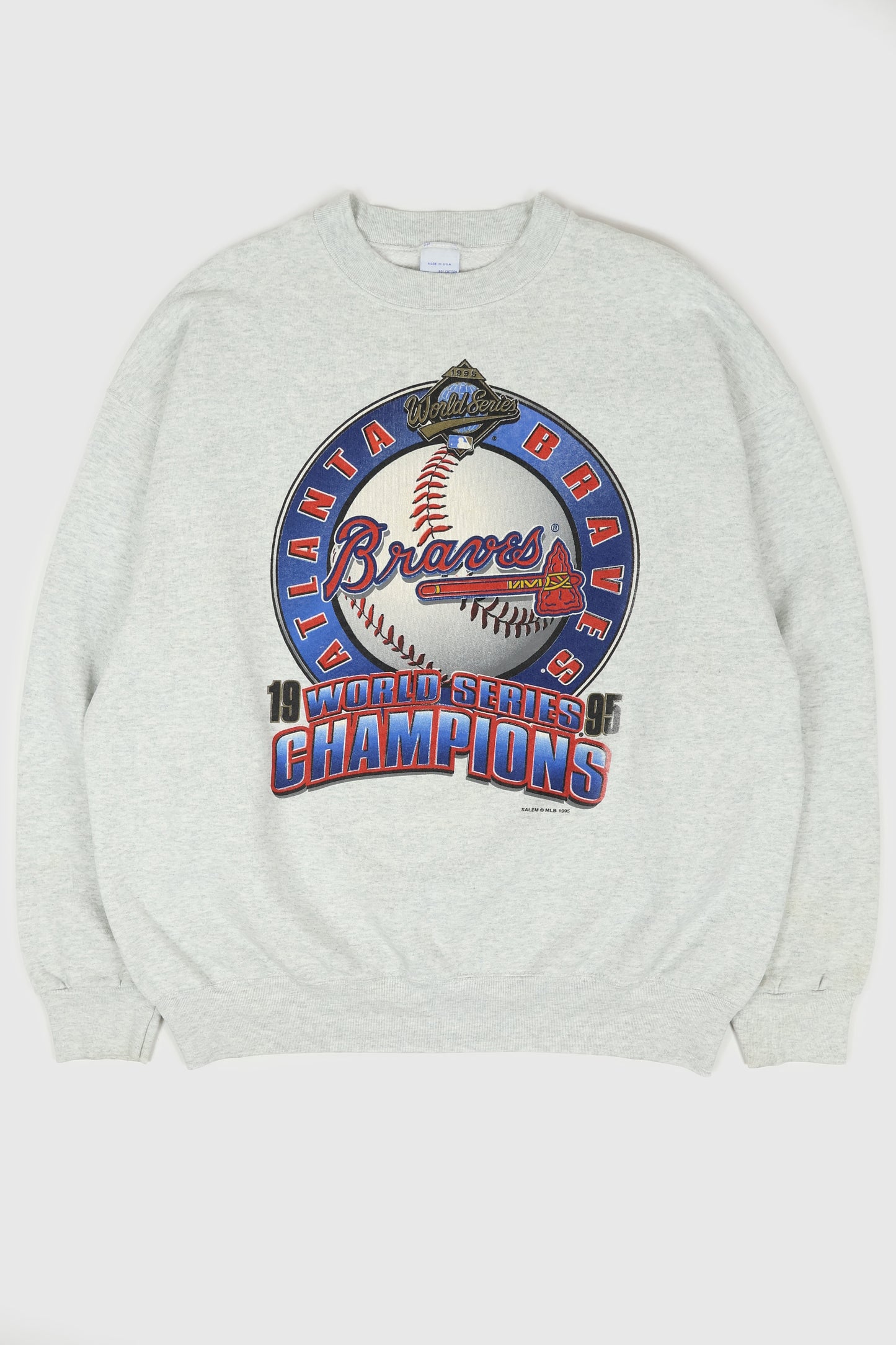 Vintage Altanta Braves 1995 World Series Champions Crewneck