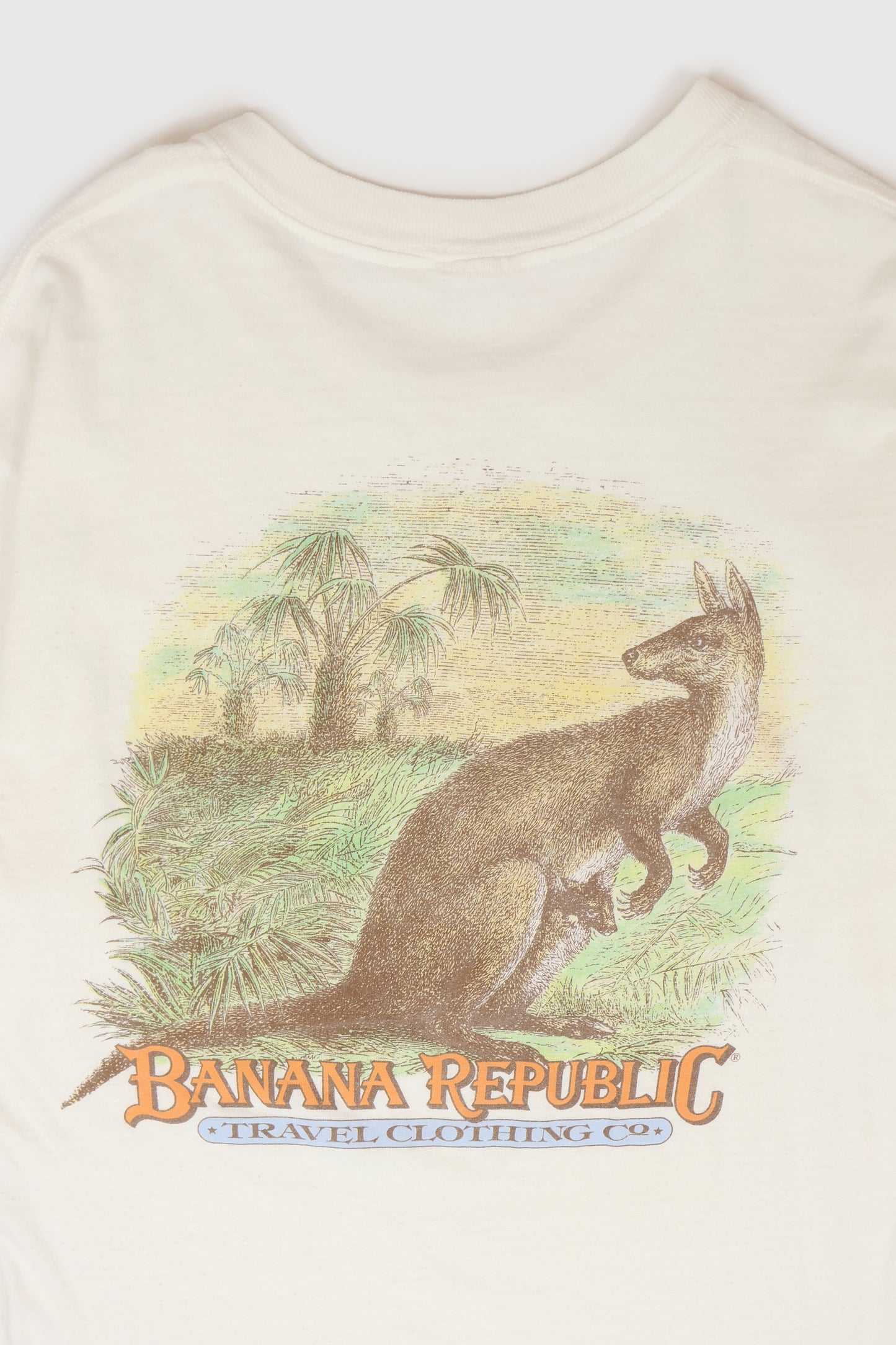 Vintage Banana Republic Travel Clothing Kangaroo Tee Image 4