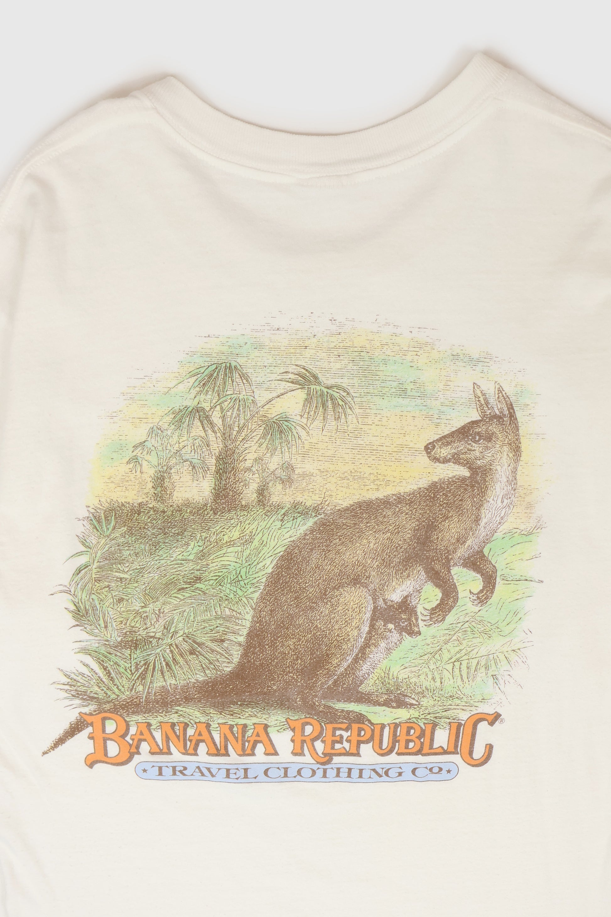 Vintage Banana Republic Travel Clothing Kangaroo Tee Image 4