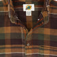 Vintage Brown Flannel Button-Down Shirt Image 2
