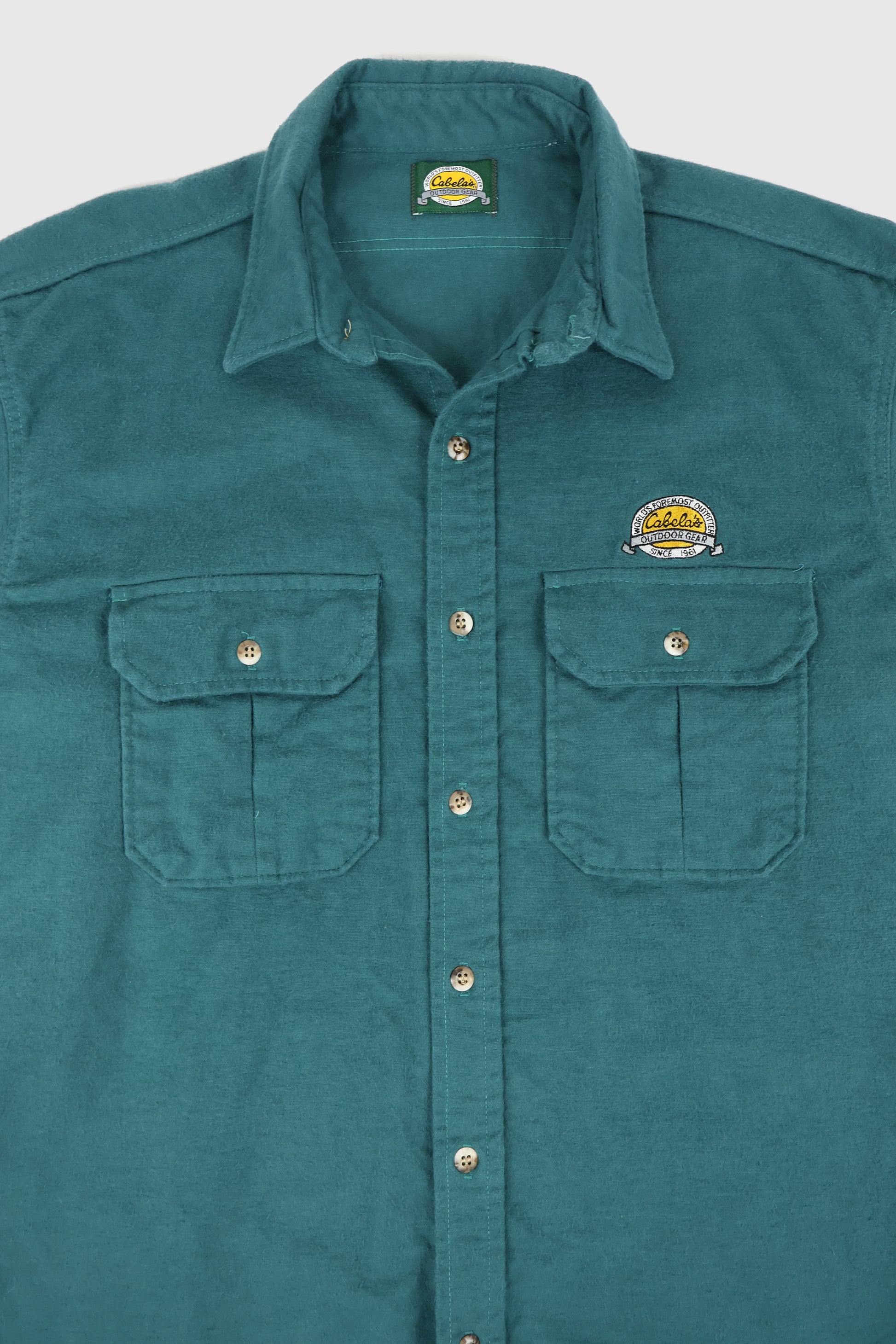 Vintage Cabela's Heavyweight Flannel Button-Down Shirt Image 1