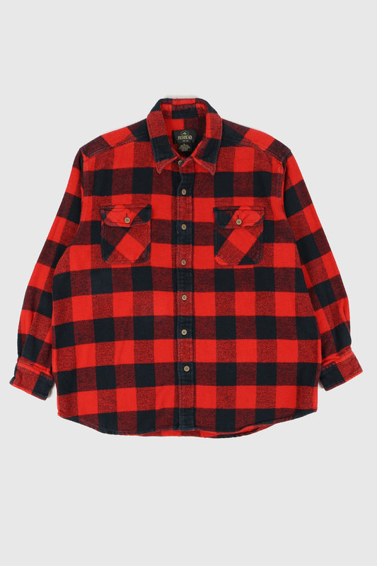 Vintage Heavyweight Flannel Button-Down Shirt Image 0