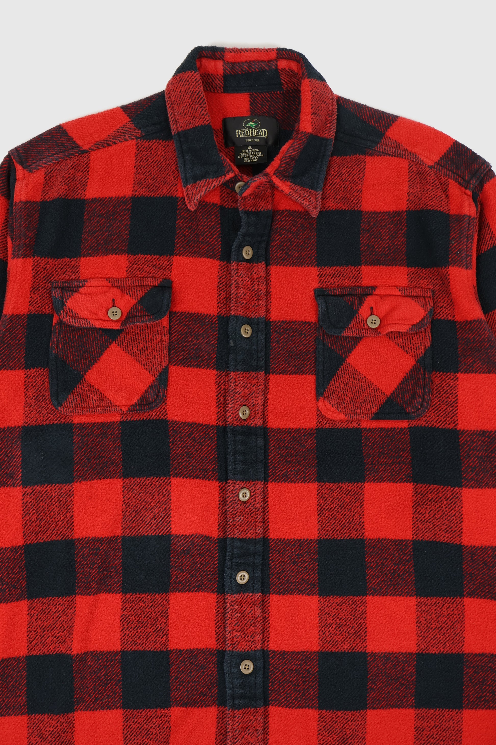 Vintage Heavyweight Flannel Button-Down Shirt Image 1