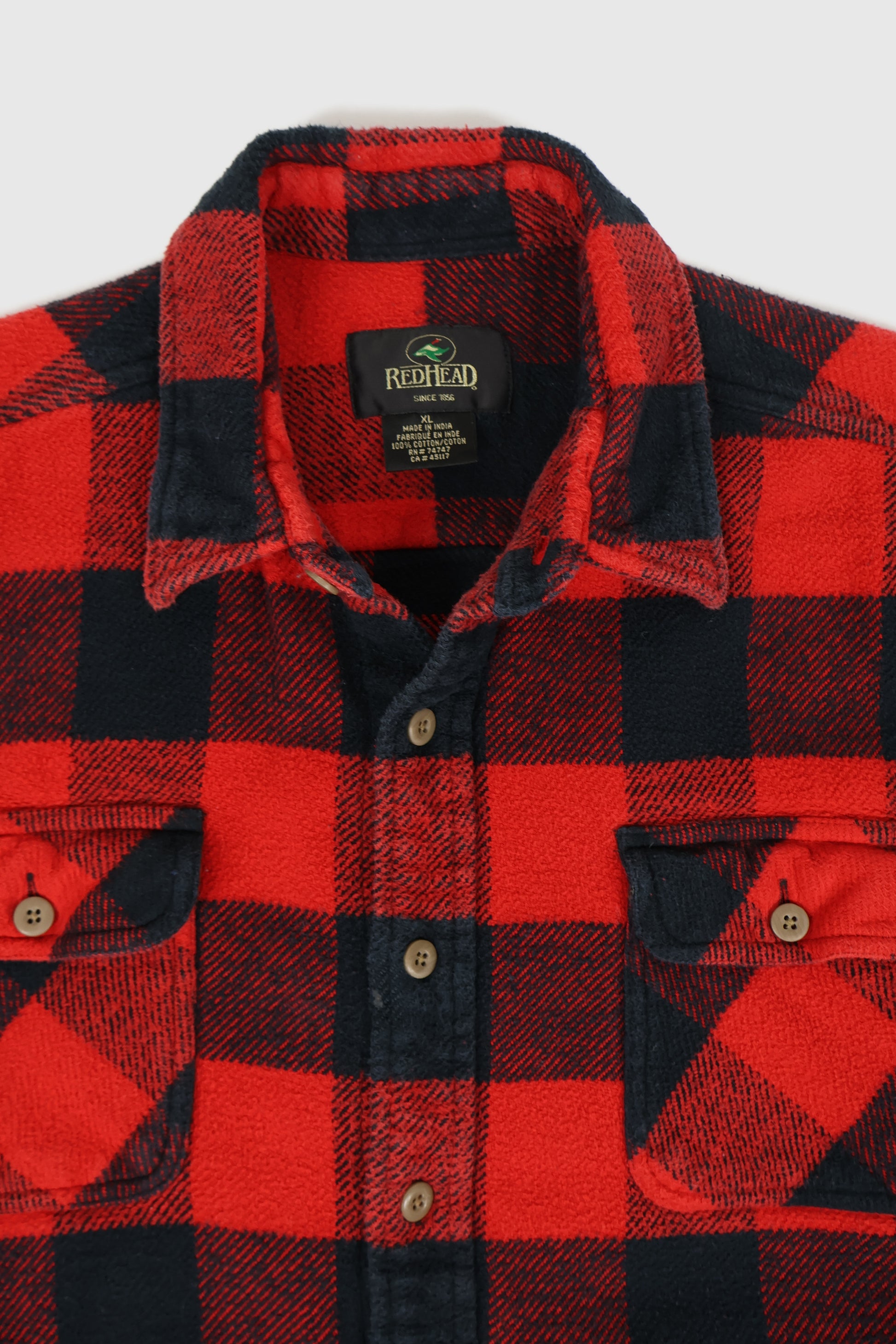 Vintage Heavyweight Flannel Button-Down Shirt Image 2