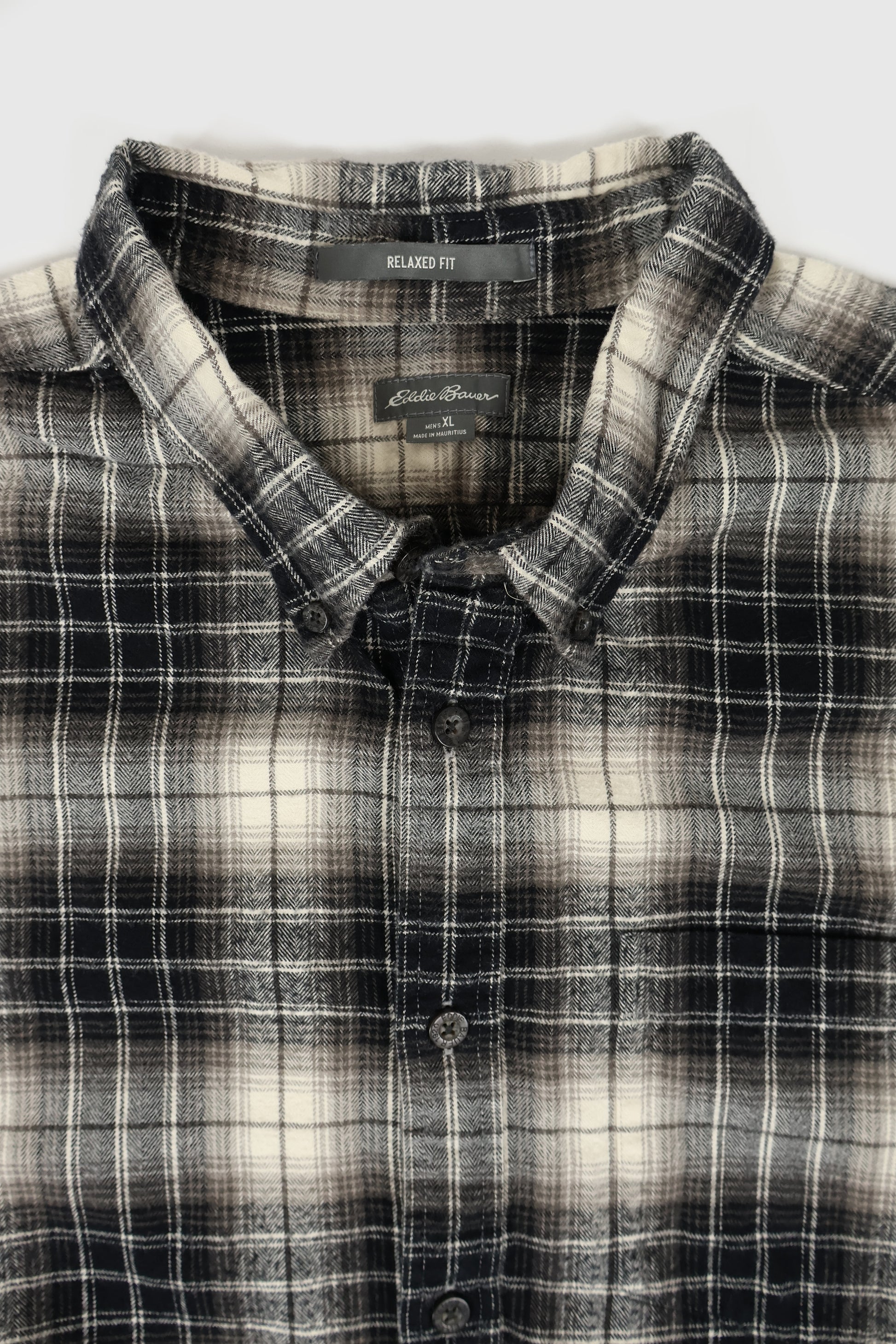 Vintage Eddie Bauer Flannel Button-Down Shirt Image 2