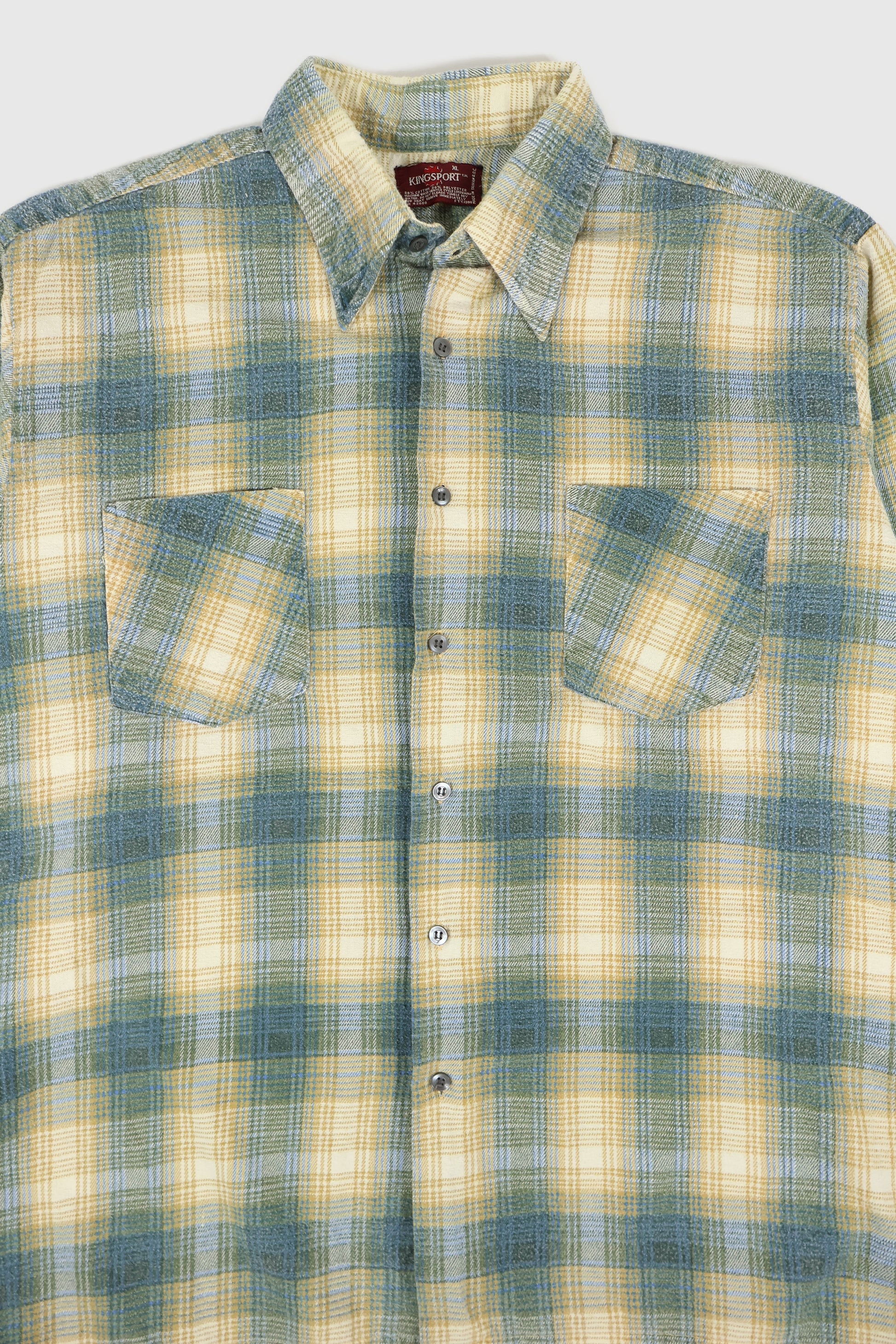 Vintage Flannel Button-Down Shirt Image 1