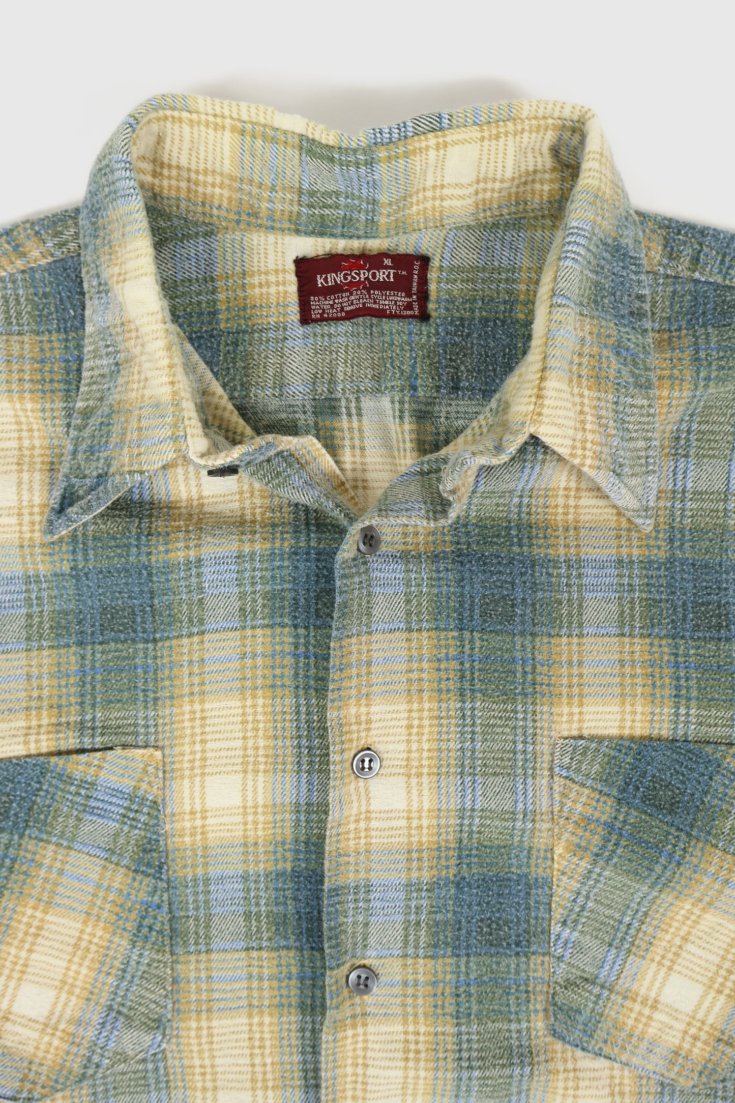 Vintage Flannel Button-Down Shirt Image 2