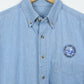 Vintage Lucky Lady Casino Denim Button-Down Shirt