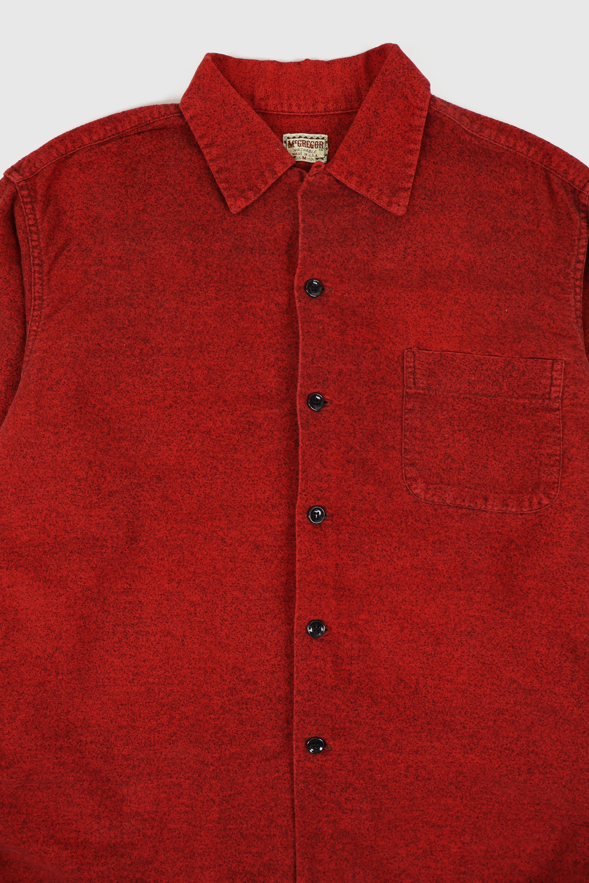 Vintage Red Button-Down Shirt Image 1