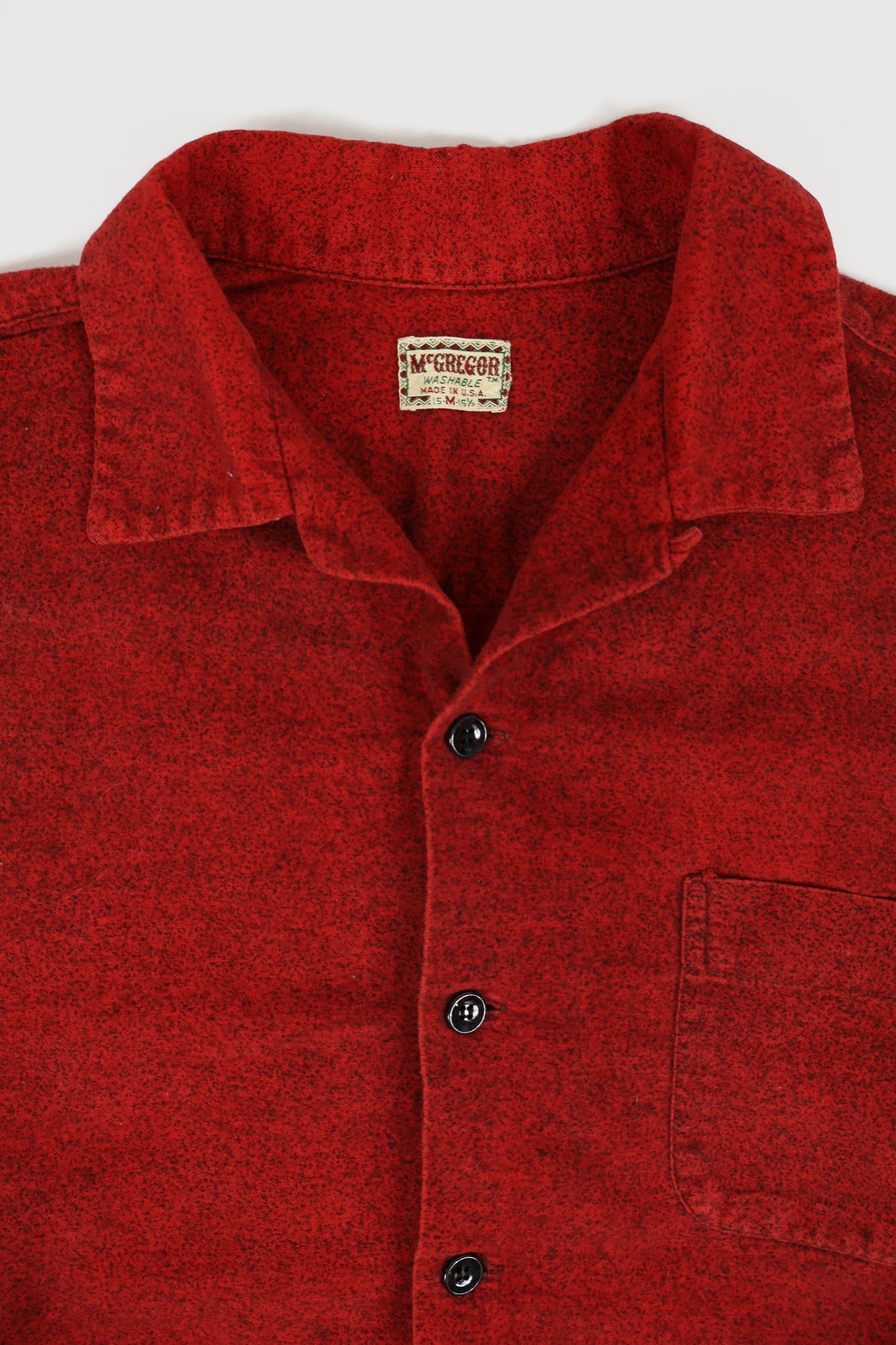 Vintage Red Button-Down Shirt Image 2