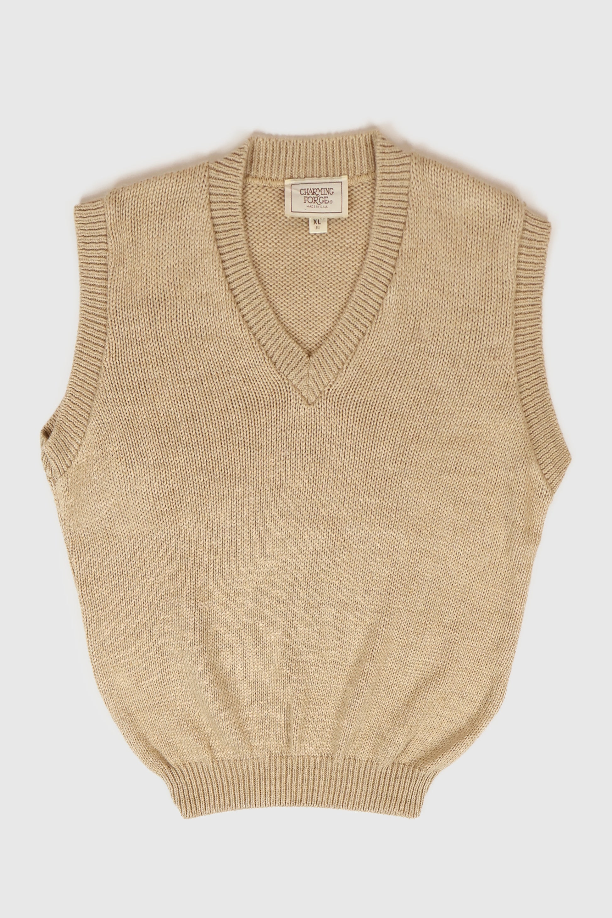 Vintage Beige Sweater Vest Image 0
