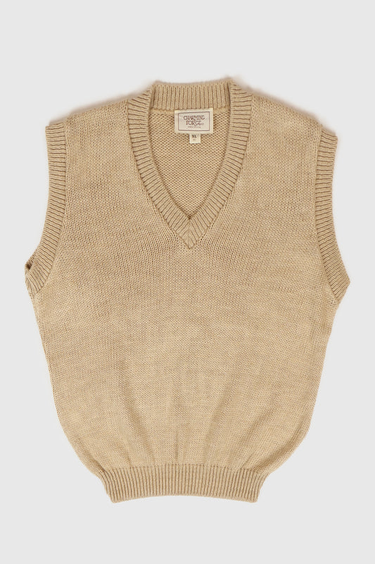 Vintage Beige Sweater Vest Image 0