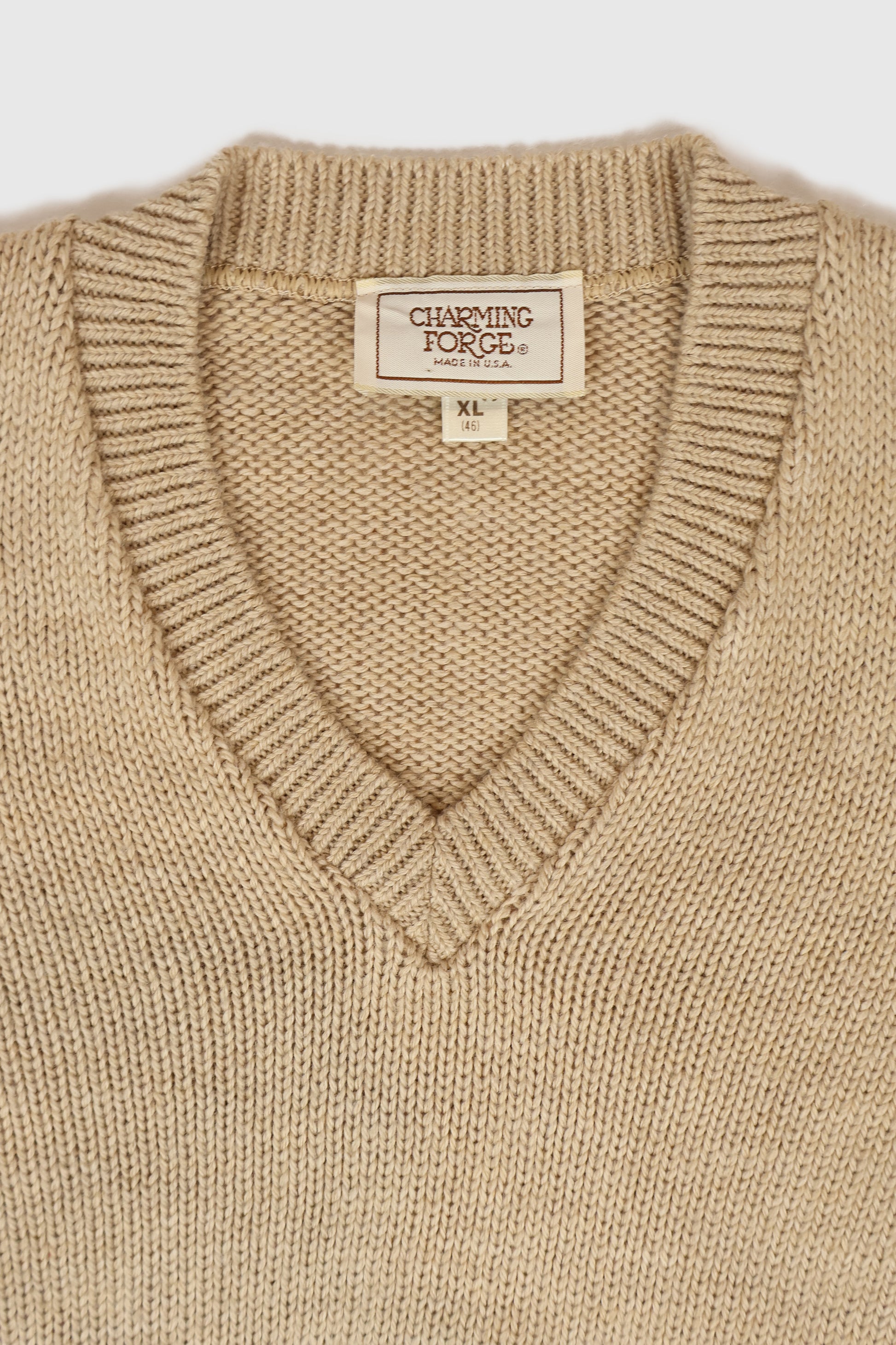 Vintage Beige Sweater Vest Image 2