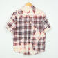 Vintage Distressed Bleached Button-Down