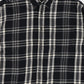 Vintage Black Plaid Button-Down Shirt  Image 1
