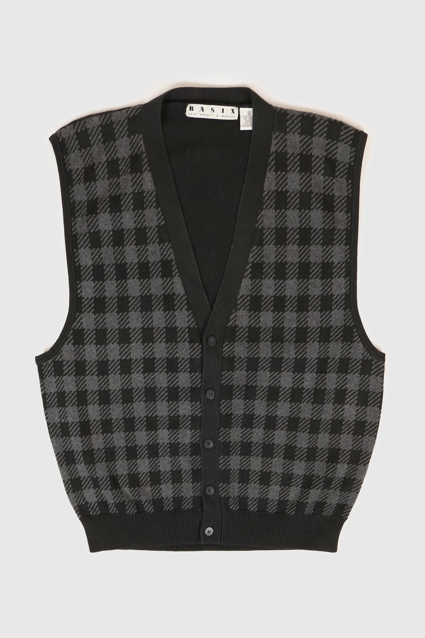 Vintage Checkered Sweater Vest Image 0